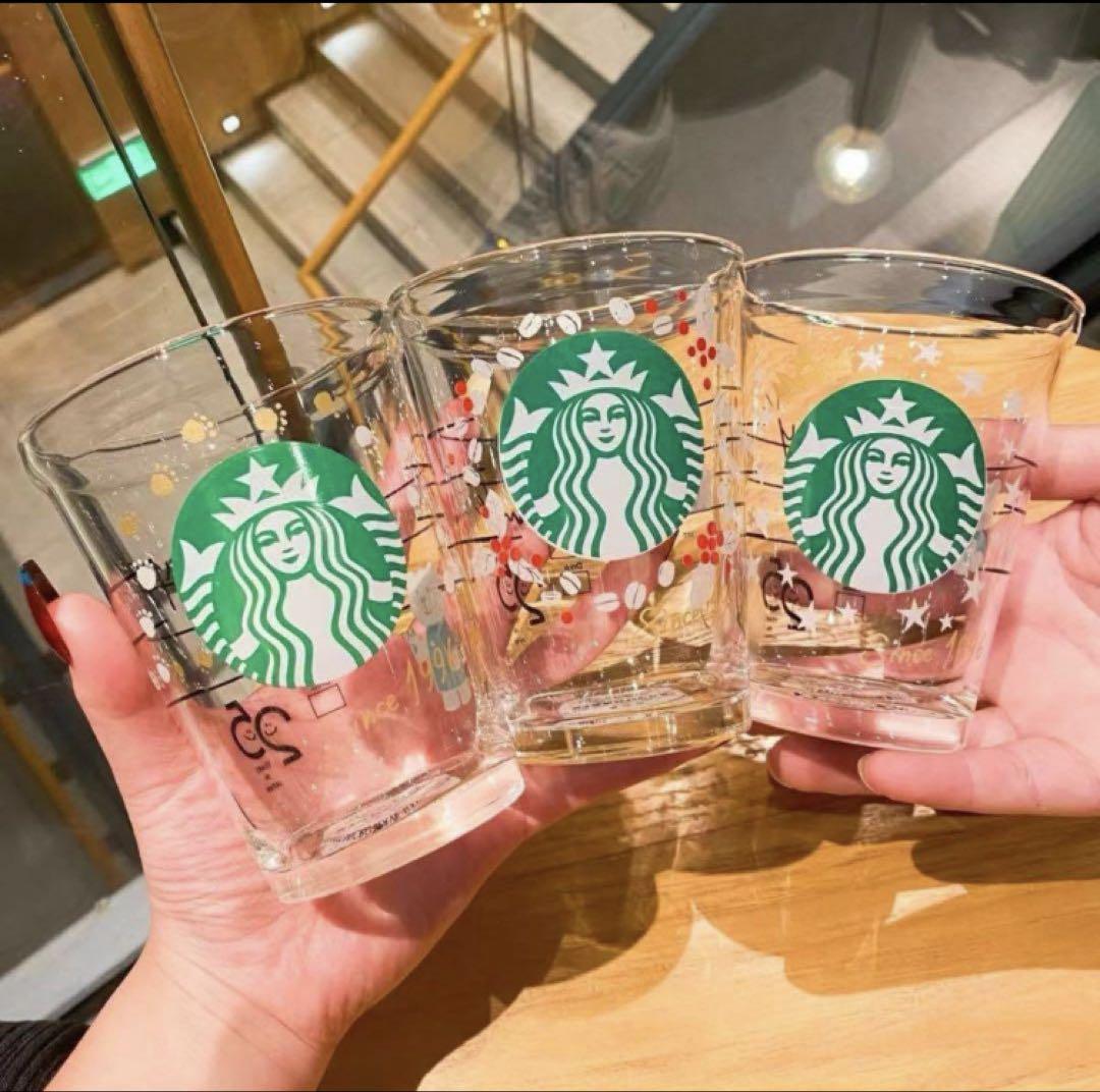 スタバ25周年　コールドカップグラス　3個セット