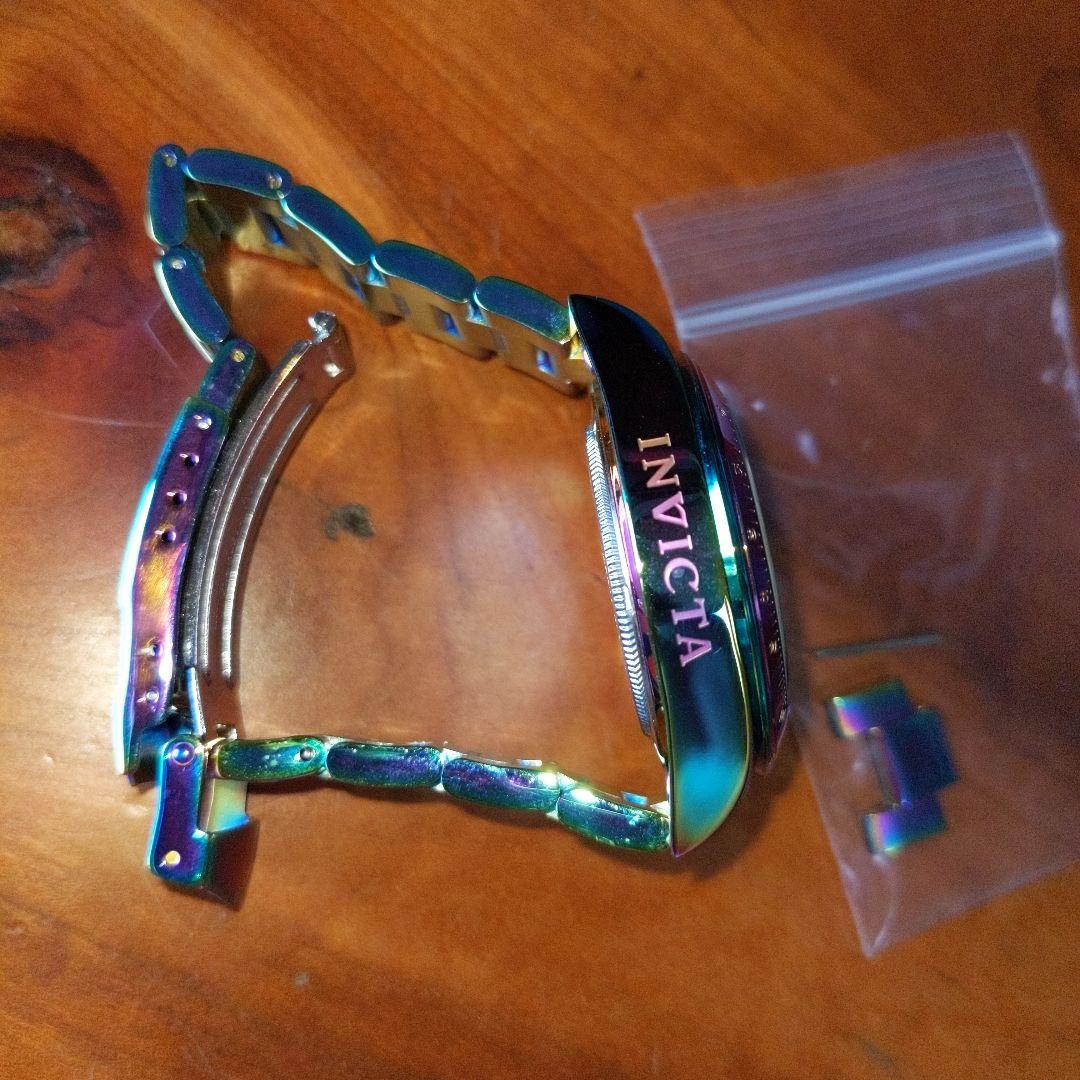 INVICTA スピードウェイ クロノグラフ アイリデセントパール盤23942