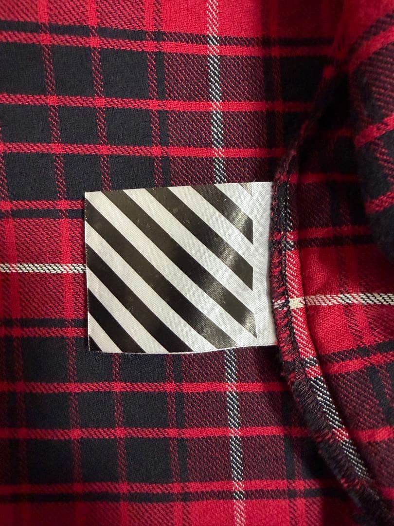 OFF-WHITE オフホワイト 16SS バイアスプリントチェックシャツ OFF-WHITE オフホワイト 16SS バイアスプリントチェックシャツ