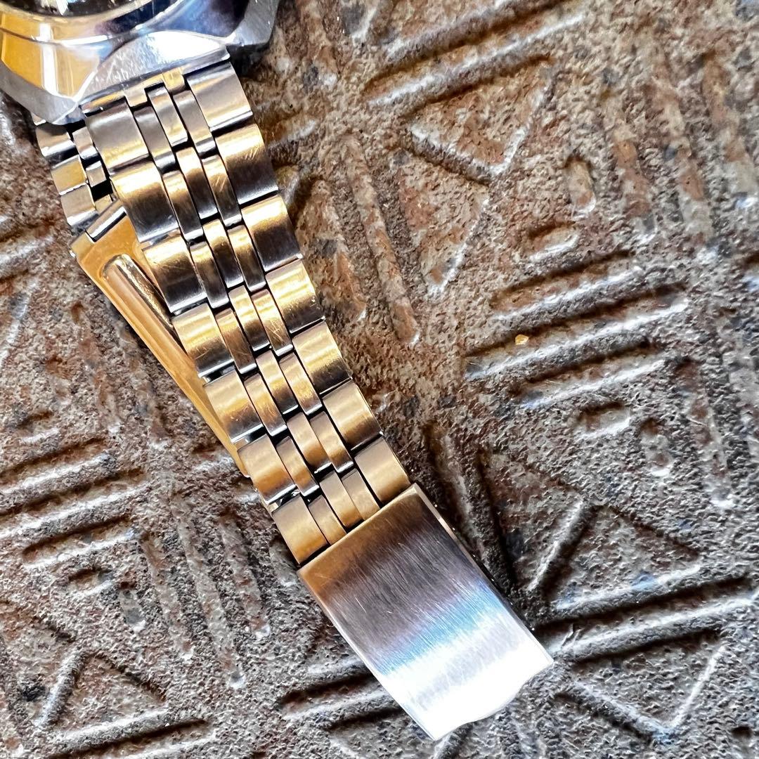 美品稼働1968年代物 希少ビンテージ時計ブラック DX custom7 美品稼働1968年代物 希少ビンテージ時計ブラック DX custom7