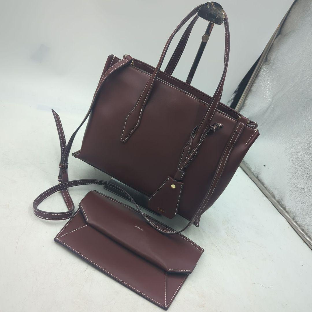 TOV トーヴ 3way ショルダーバッグ バーガンディtov