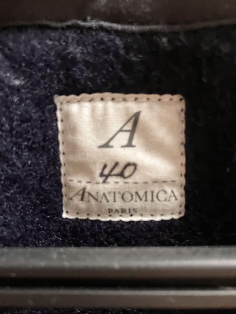 ANATOMICA ウールベスト 40／4ポケット／ブラウン×ネイビー系／美品 ANATOMICA ウールベスト 40／4ポケット／ブラウン×ネイビー系／美品