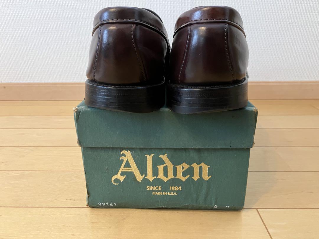 BEAMS別注 Alden 99161シェル コードバン コインローファー 8D