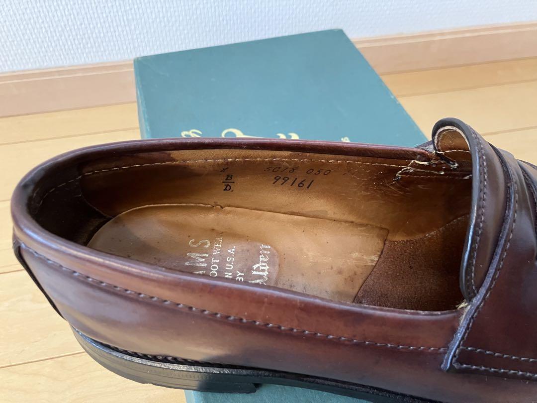 BEAMS別注 Alden 99161シェル コードバン コインローファー 8D