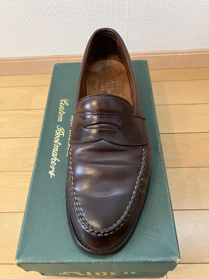 BEAMS別注 Alden 99161シェル コードバン コインローファー 8D