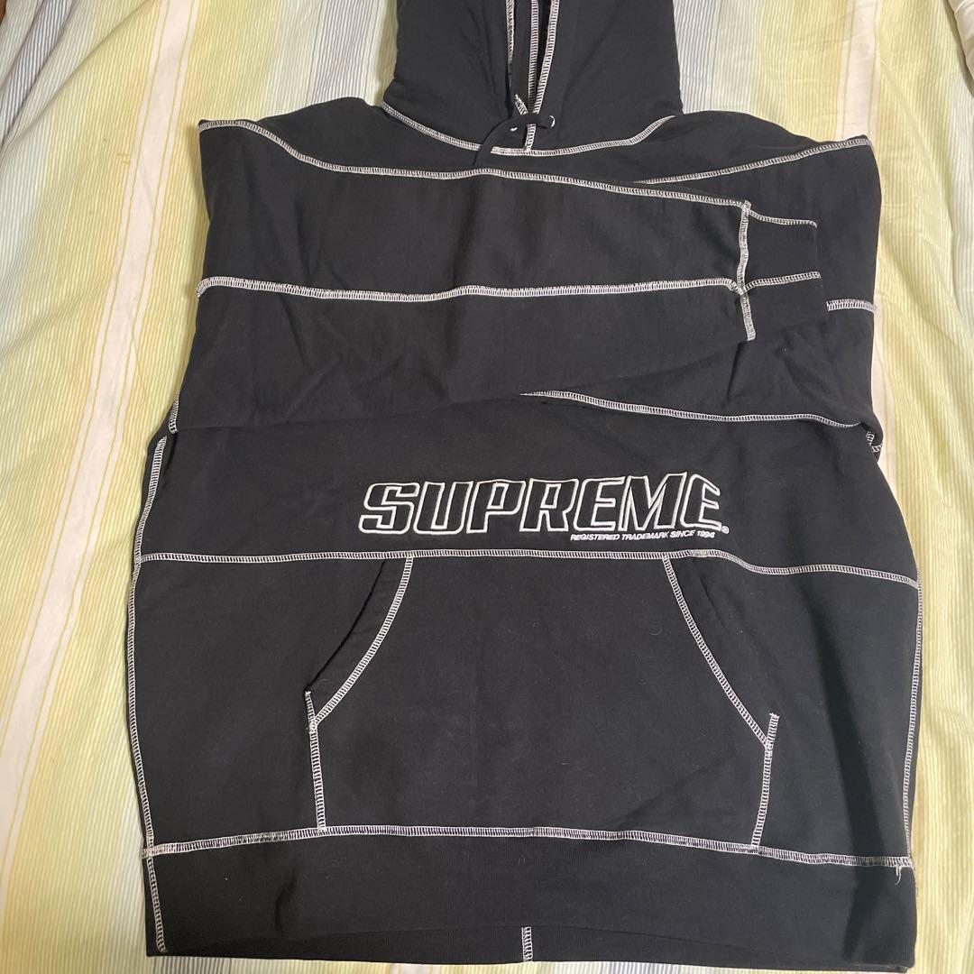 supreme パーカー　Coverstitch Hooded