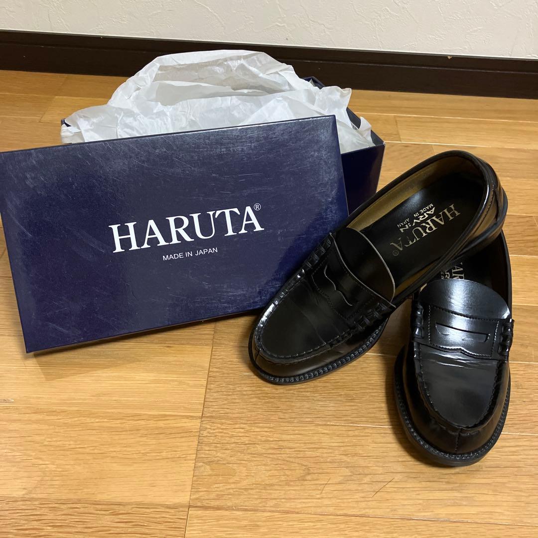 HARUTA 日本製 ローファー 黒