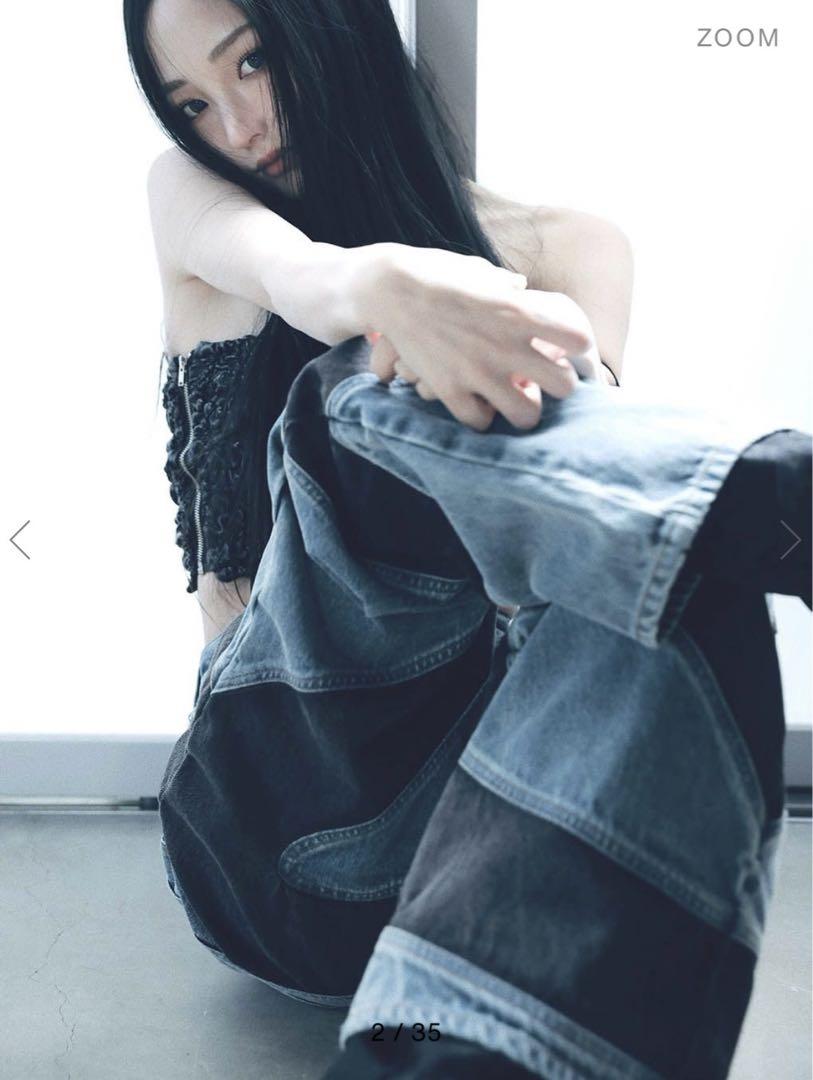 melt the lady m nuance pants デニム パンツ melt the lady m nuance pants デニム パンツ