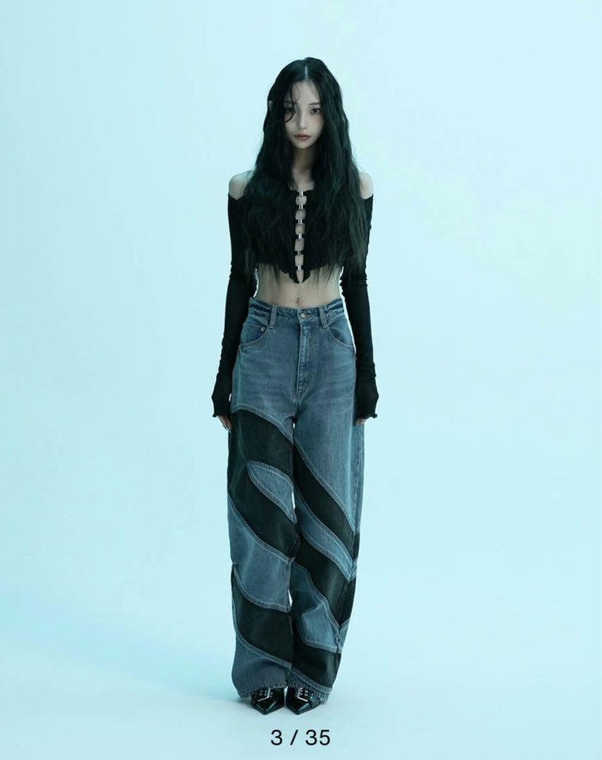 melt the lady m nuance pants デニム パンツ melt the lady m nuance pants デニム パンツ