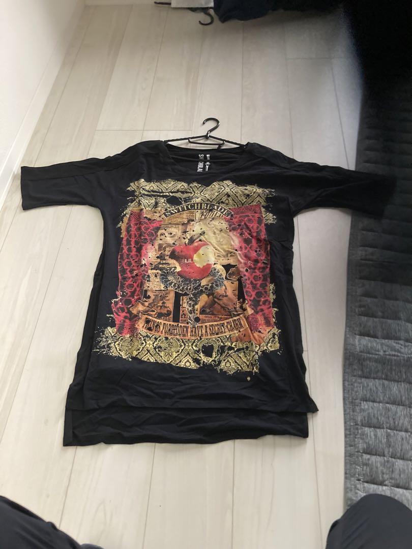 店舗良い hyde 着 switchblade tシャツ roen トップス