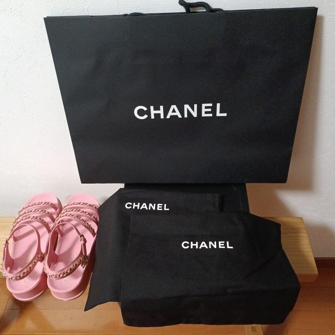 CHANEL　シャネル　サンダル　ピンク　37　 23.5cm