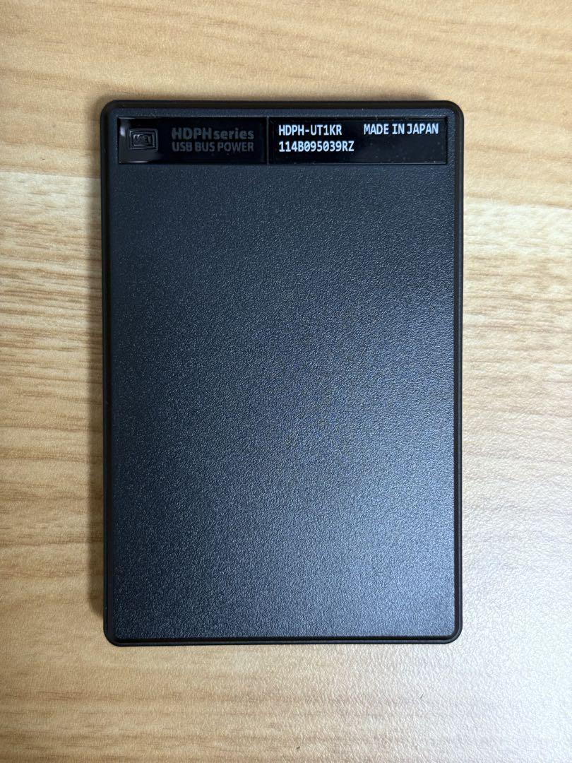 I-O DATA ポータブルHDD 1TB USB3.1Gen1ほぼ未使用超美品