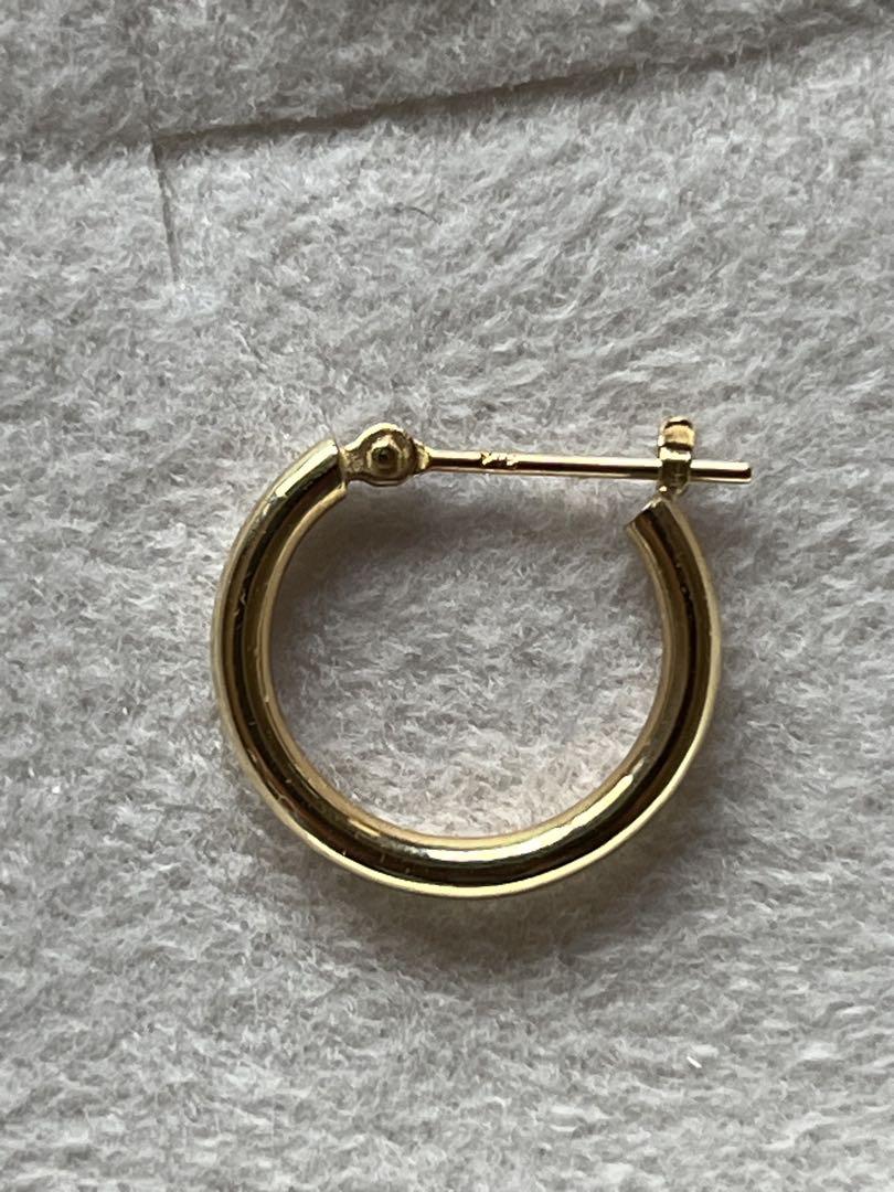 L & Co. ゴールドフープピアス k18