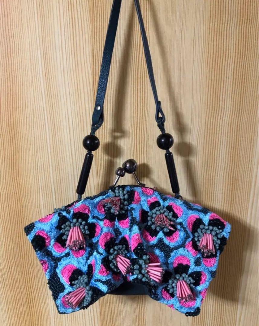 ジャマンピュエッシュ ビーズバッグ 新品未使用‼️ ジャマンピュエッシュ ビーズバッグ 新品未使用‼️