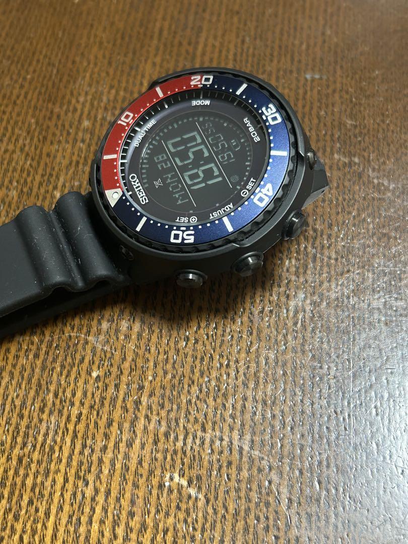 SEIKO ソーラー デジタル腕時計 S802-00A0 セイコー メンズ