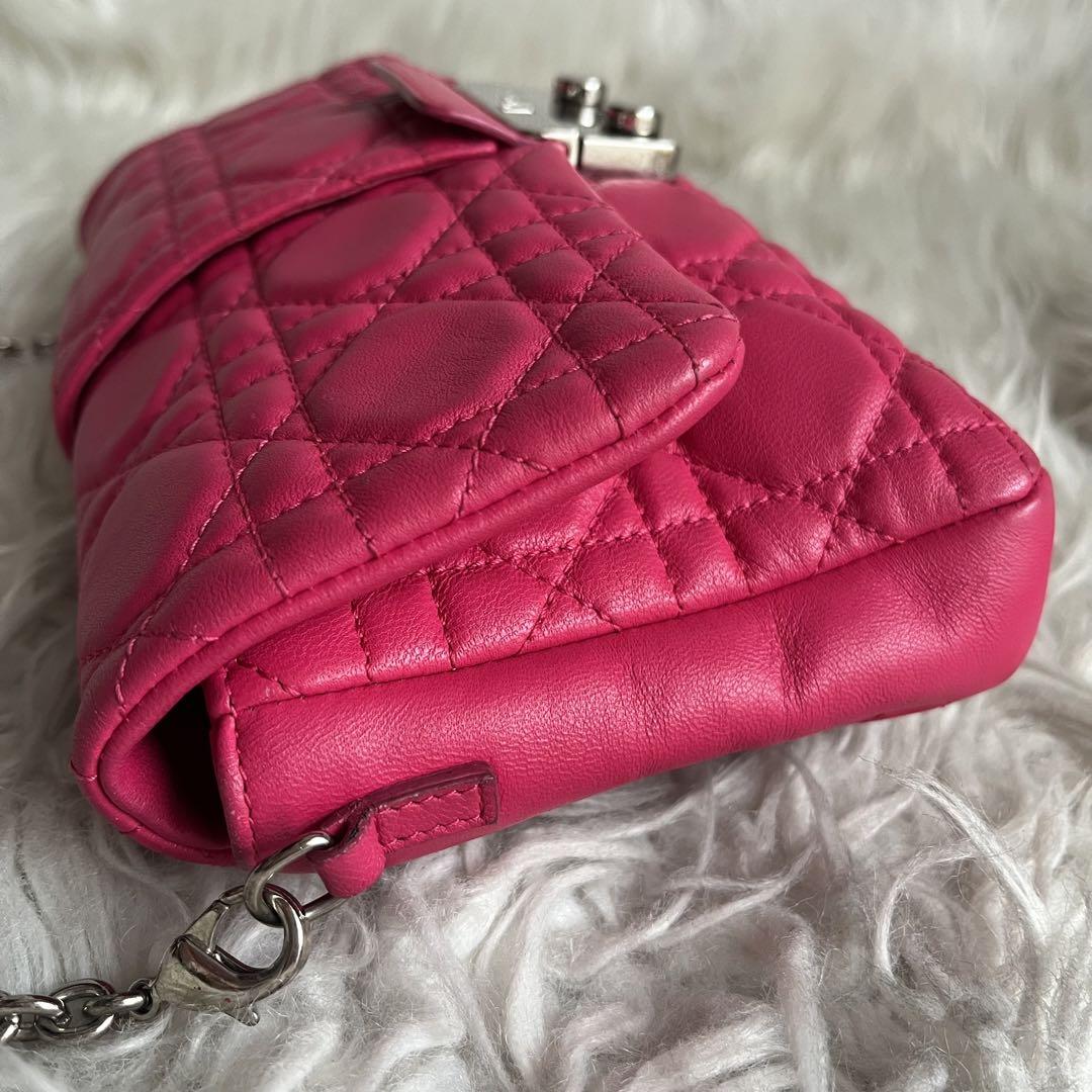 ✨️極美品✨️ ChristianDior  カナージュ　 ショルダーバッグ ピンク