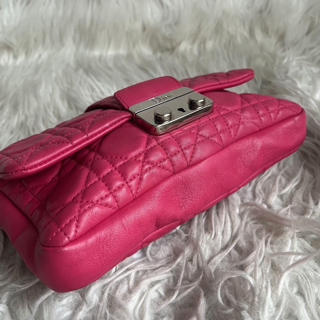 ✨️極美品✨️ ChristianDior カナージュ ショルダーバッグ ピンク