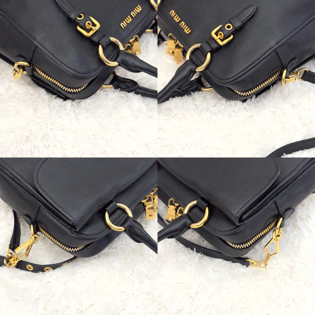 美品⭐️MIUMIU ミュウミュウ ショルダーバッグ ハンドバッグ 2way 黒