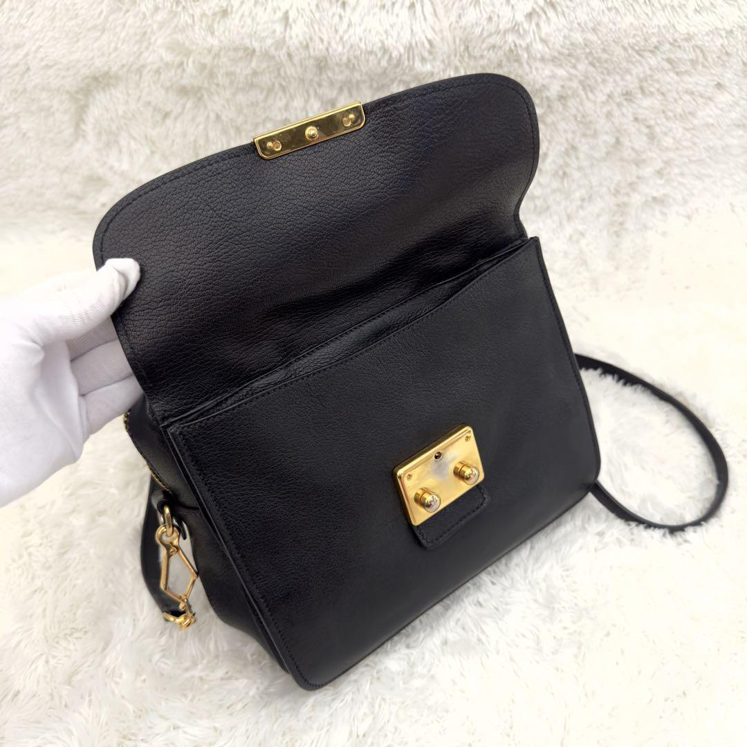 美品⭐️MIUMIU ミュウミュウ ショルダーバッグ ハンドバッグ 2way 黒