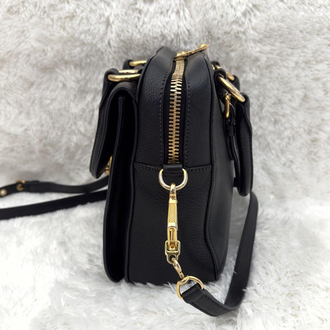 美品⭐️MIUMIU ミュウミュウ ショルダーバッグ ハンドバッグ 2way 黒