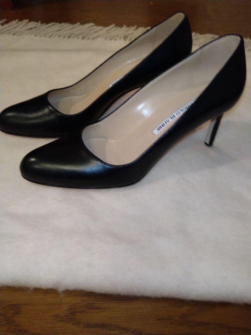 オレンジ系,22.5cm品質は非常に良いMANOLO BLAHNIK マノロブラニク35 ...