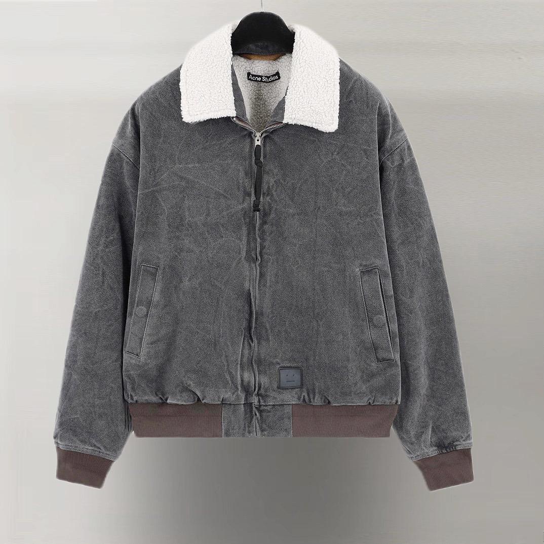 ジャケット・アウター acne studios cotton canvas bomber 代引き人気 canvas Cotton Studios Acne bomber REVERSIBLE