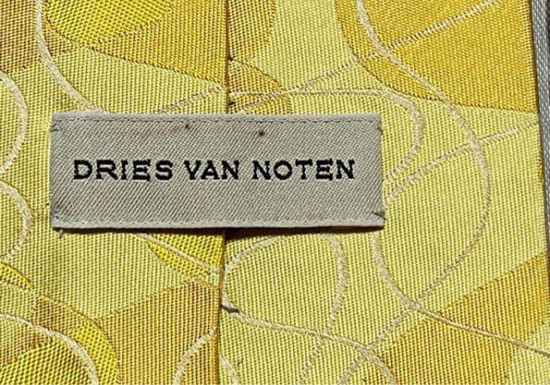 希少　DRIES VAN NOTEN ドリスバンノッテン イエローネクタイ