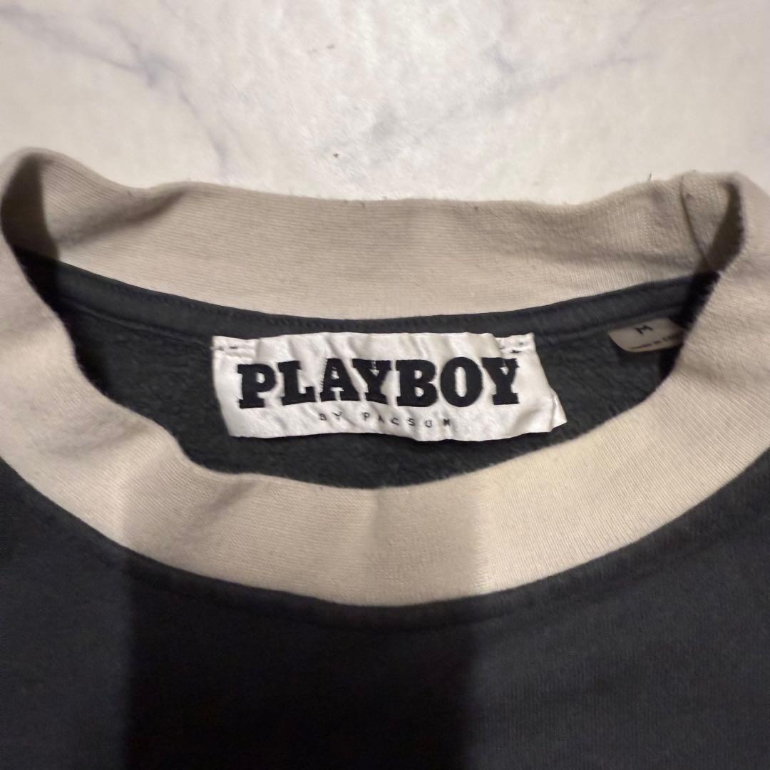 00s 90s プレーボーイ　Playboy刺繍ロゴ　ビッグロゴ　vintage