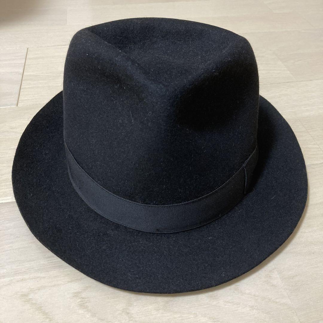 ジョニーデップWACKOMARIAワコマリア ブラック ウール・フェルトハット ジョニーデップWACKOMARIAワコマリア ブラック ウール・フェルト