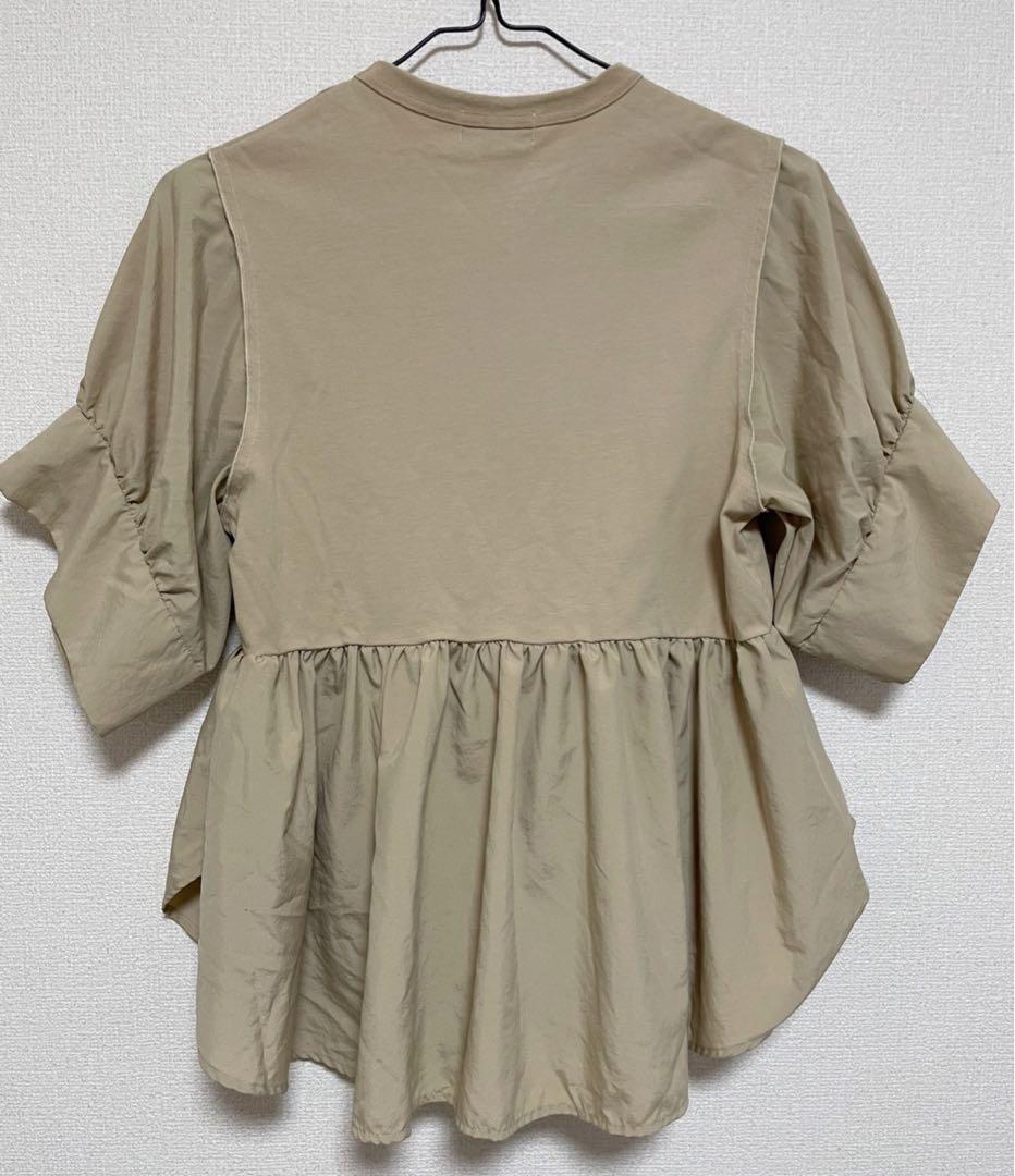 美品　アダムエロペ　ペプラムトップス