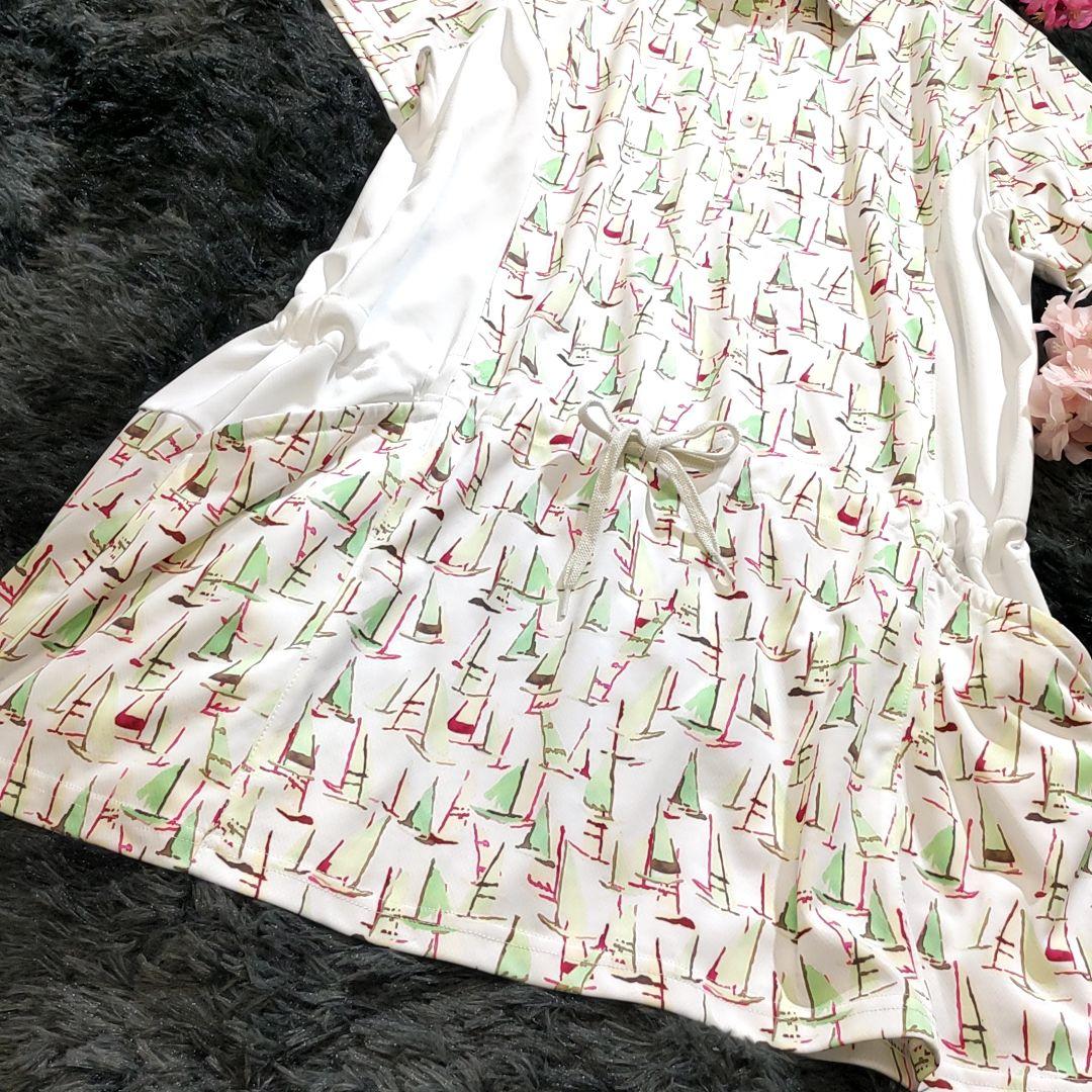 エピキュール　ゴルフ　ヨット柄　XL　大きいサイズ　チュニック　半袖　LL