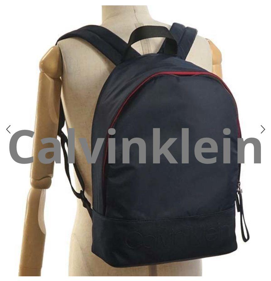 美品 Calvin Klein ナイロン ネイビー リュック