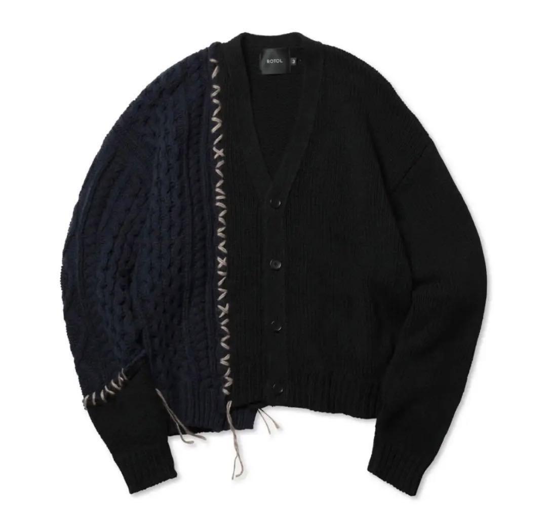 値下げ rotol franken cardigan ロトル カーディガン メンズ