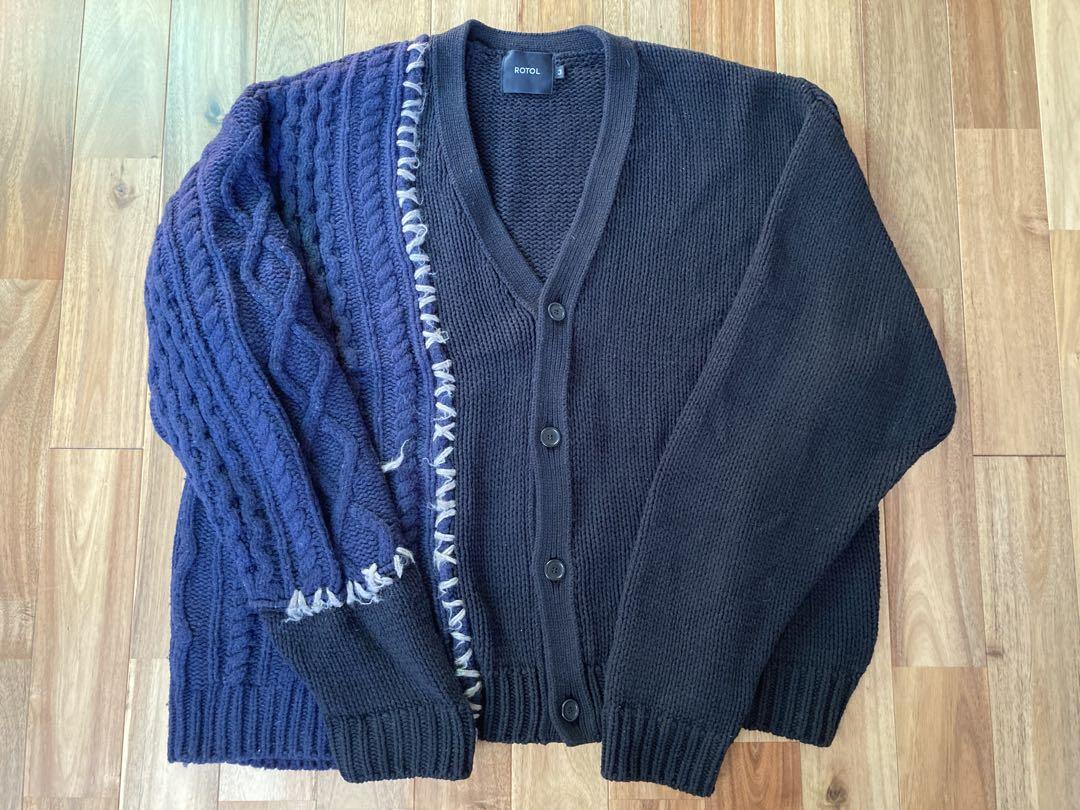 値下げ rotol franken cardigan ロトル カーディガン メンズ