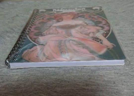 美術展グッズ☆ミュシャ☆3D《夢想》表紙ノート