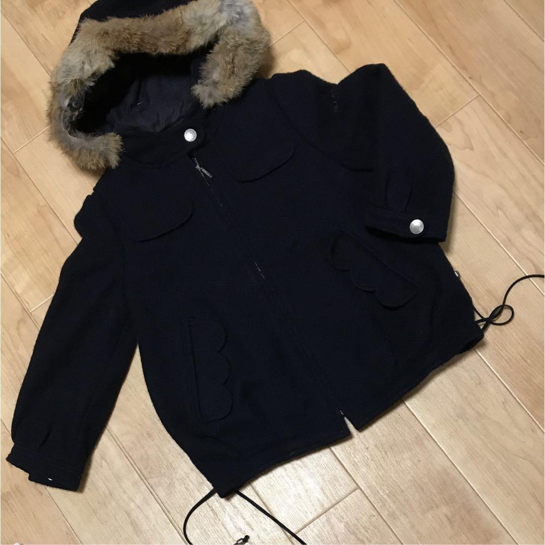 新品 ジルスチュアート ニューヨーク 110cm スカラップコート 検）トッカ