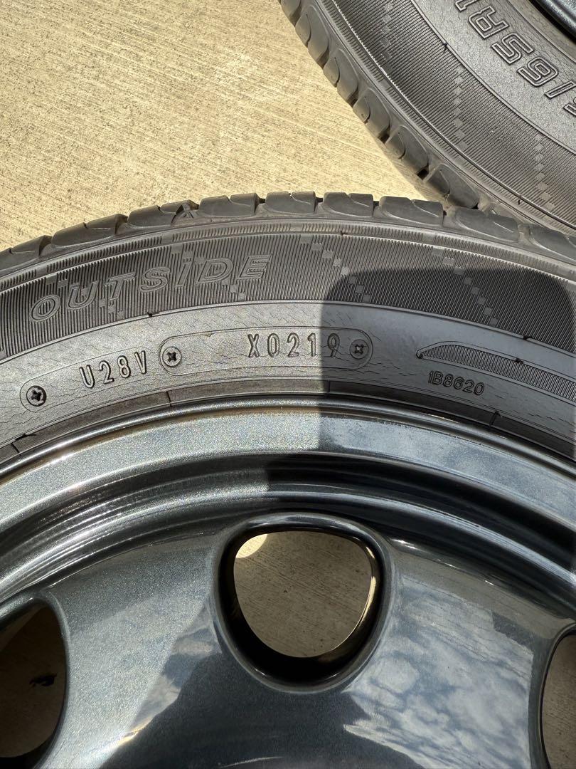 早い者勝ち‼️美品バリ溝‼️スペーシア純正サマータイヤアルミセット155/65R14