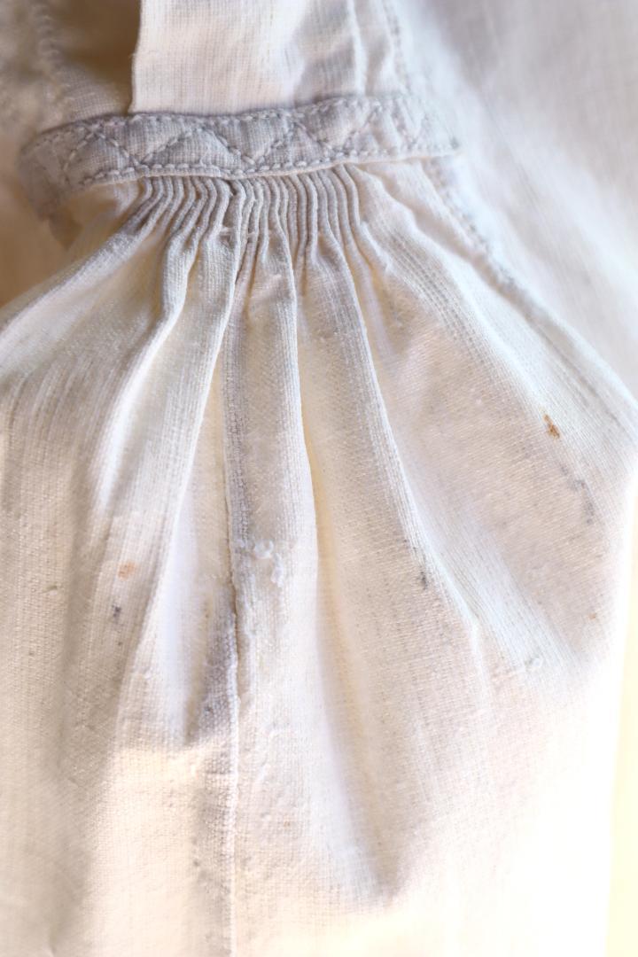 トップス 1940s Blue Embroidered Romanian Blouse S