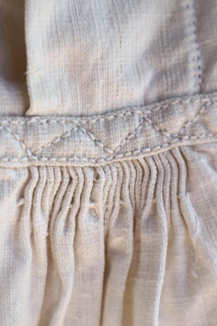 トップス 1940s Blue Embroidered Romanian Blouse S
