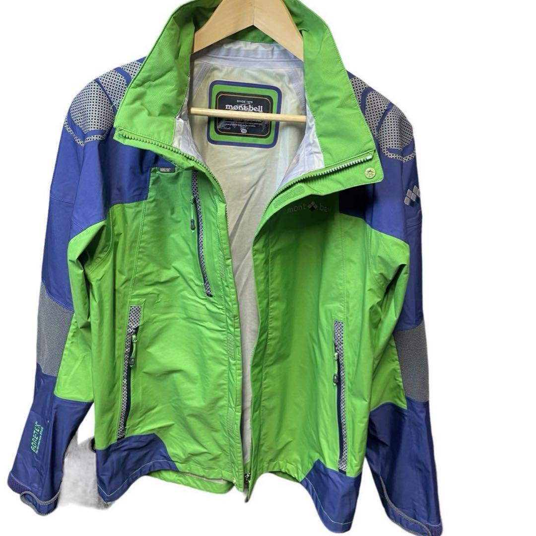 mont bell GORE-TEX マウンテンジャケット 緑グリーン メンズL 画像3