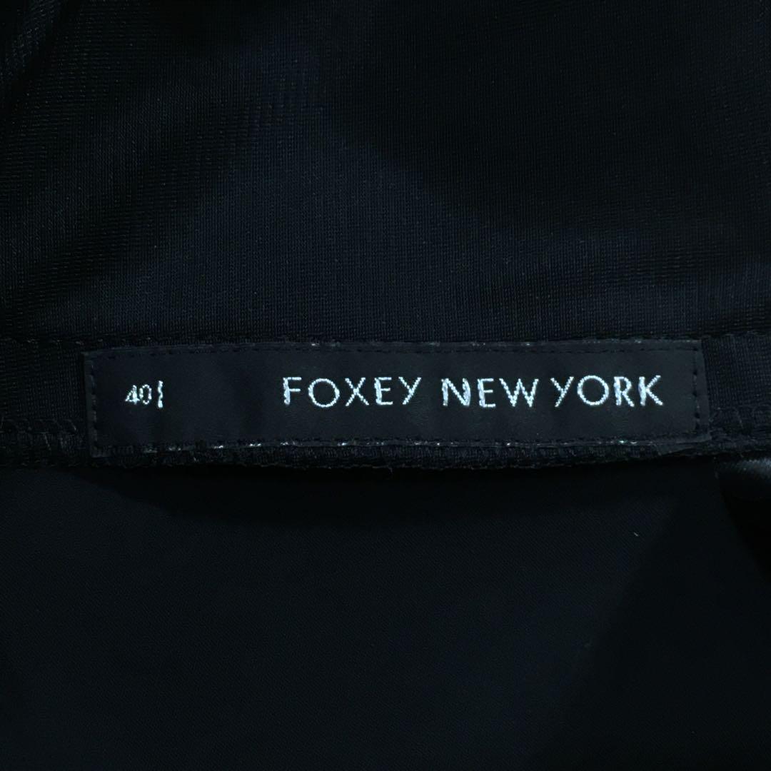 極美品✨フォクシー レディシェイプ ノースリーブ ブラック