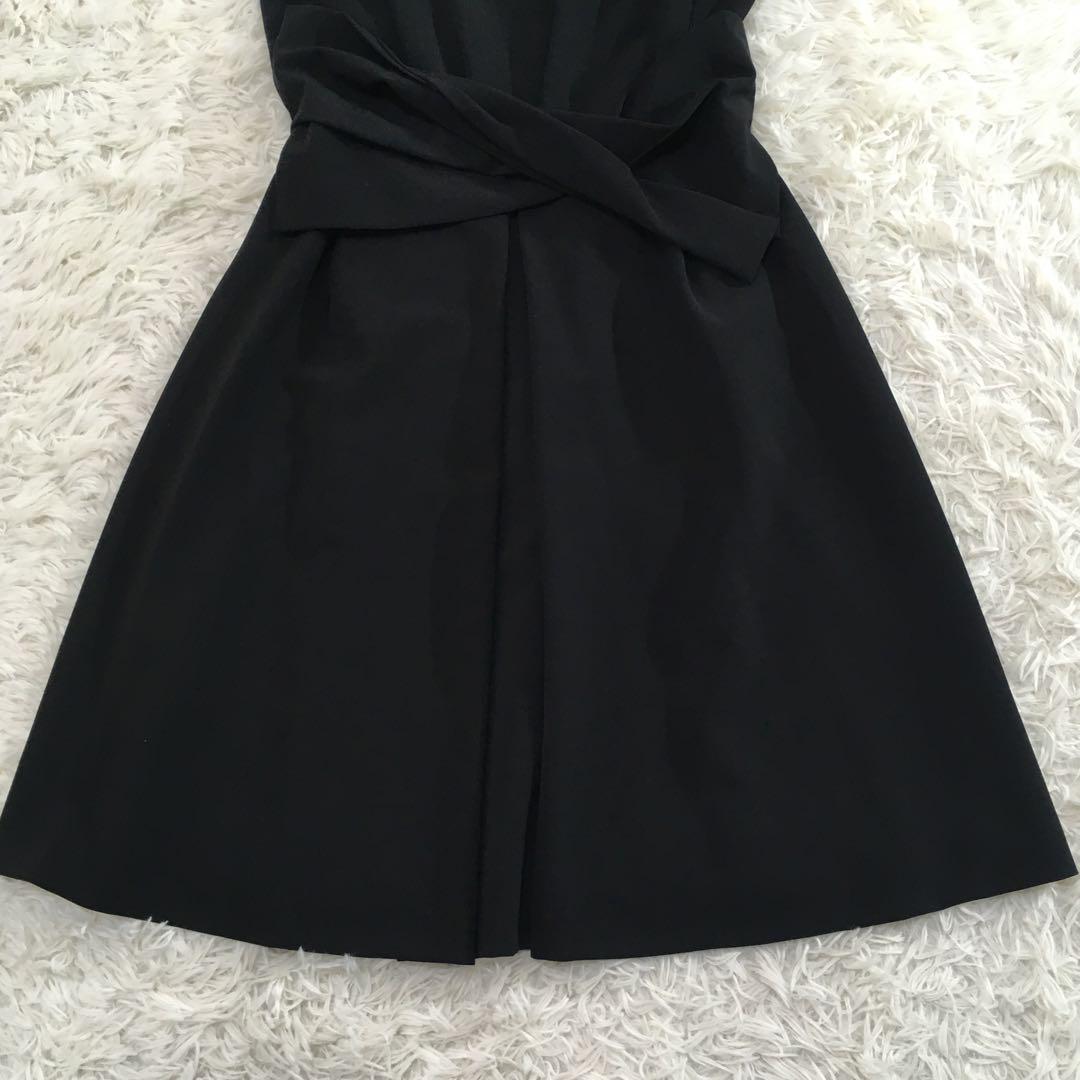 極美品✨フォクシー レディシェイプ ノースリーブ ブラック