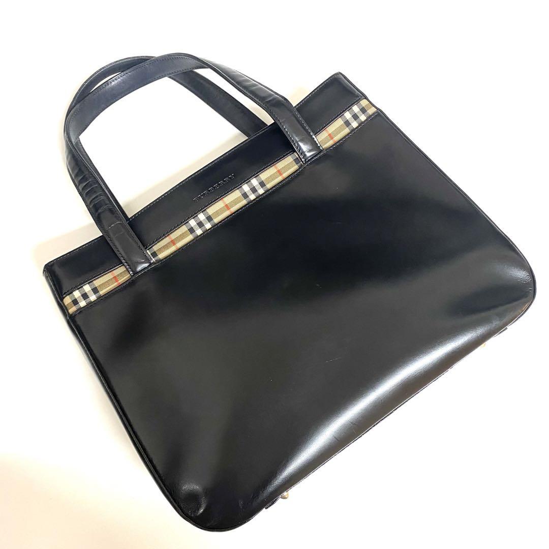 BURBERRY バーバリー ハンドバッグ ブラック レディース メンズ