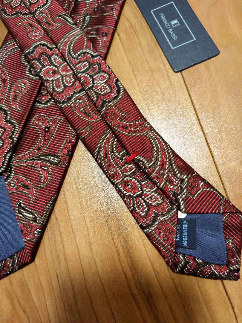 新品 フランコバッシ FRANCO BASSI ネクタイ イタリア製 シルク