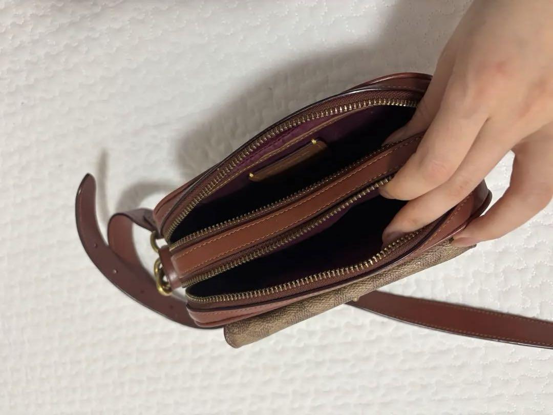 coach コーチ ショルダーバッグ カメラバッグ シグネチャー