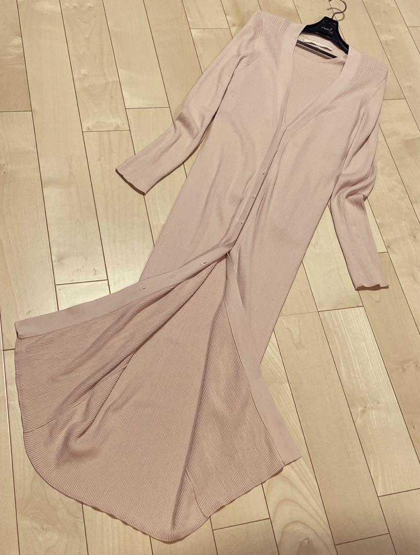 自由区 アンサンブル Emilcotoni リブロングカーディガン プル
