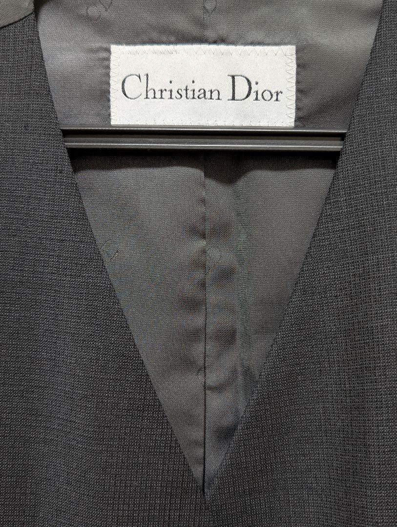 【楽天カード分割】 Dior Christian スーツベスト ディオール ジレ CD柄 ビジネス トップス