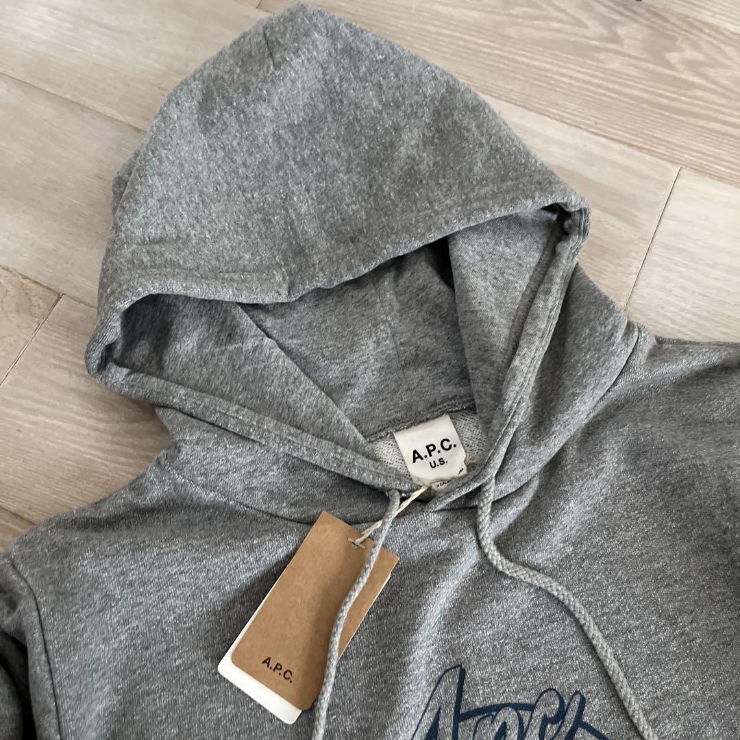 ☆新品☆A.P.C.アーペーセーフードパーカーMADE IN USAグレー メンズ