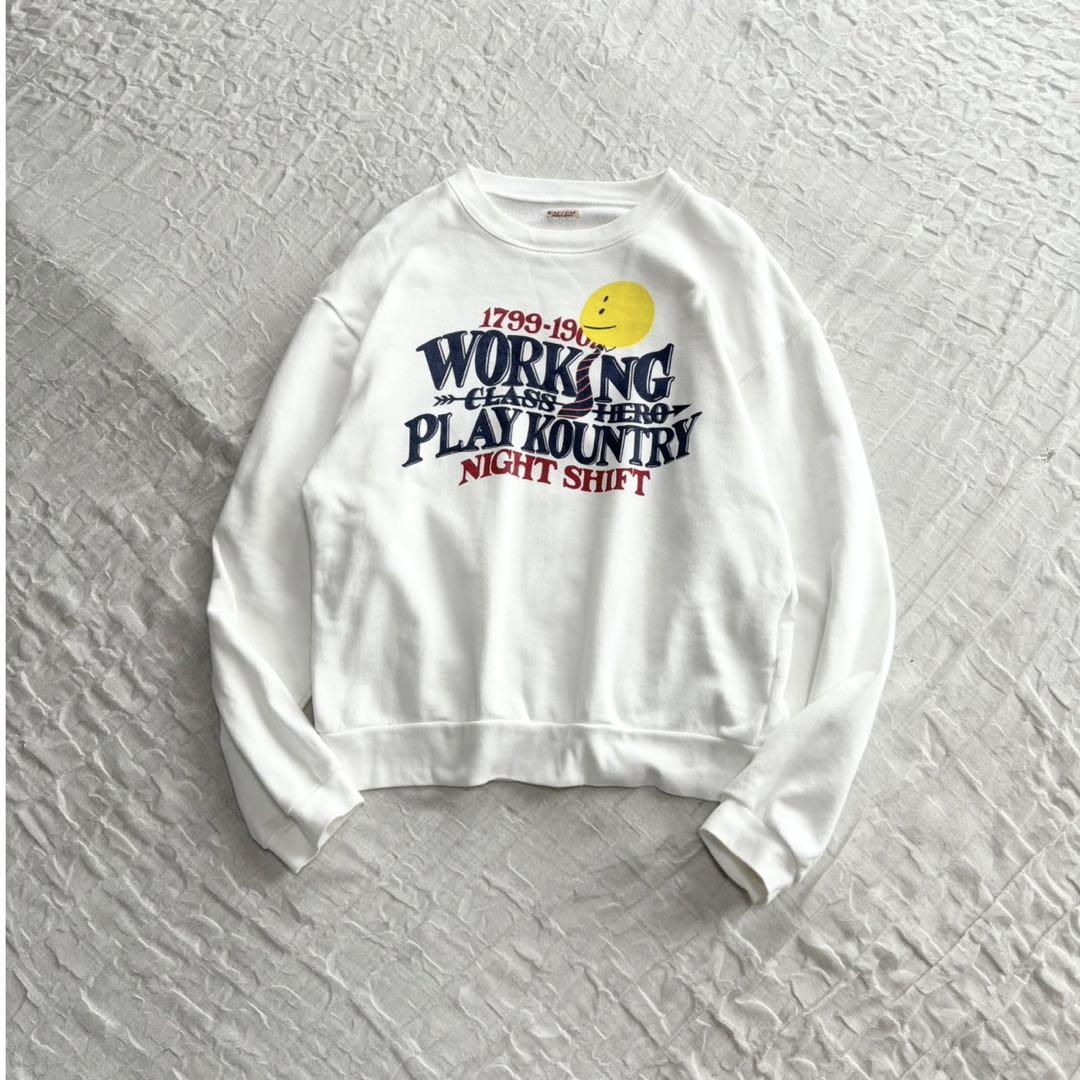 【希少美品】 KAPITAL (キャピタル)スウェット プルオーバー プリント