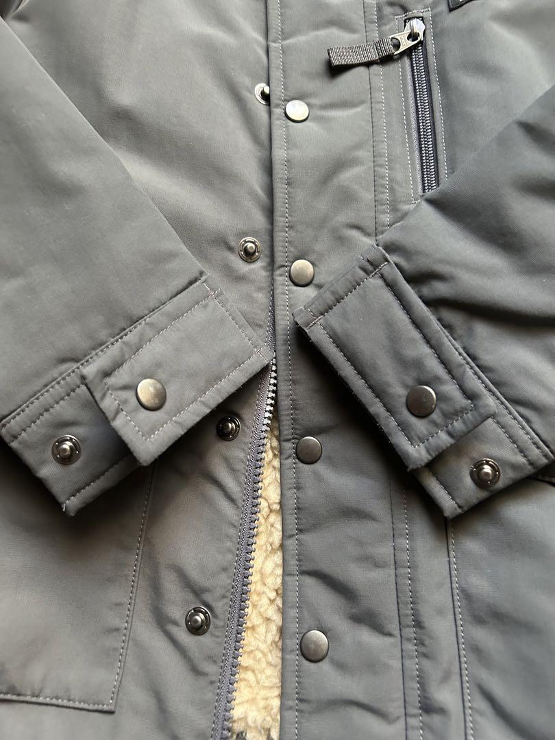 美品　patagonia インファーノジャケット　キッズ　 ネイビーグレー　S